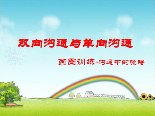 沟通游戏-画图(双向沟通比单向沟通更有效)