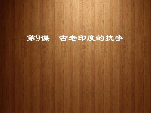 第9课  古老印度的抗争课件