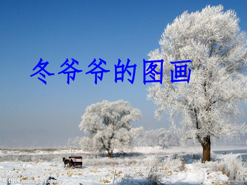 语文S版二年级语文上册课件冬爷爷的图画