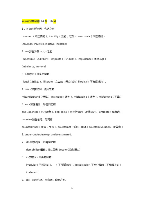 1.1 否定前缀示例