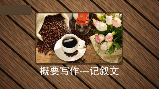 概要写作---记叙文