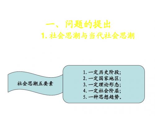 当代思潮现象