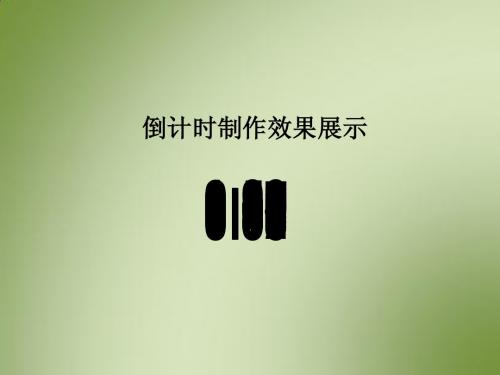 PPT各种常用动画效果展示