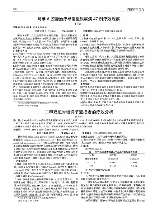 阿维A胶囊治疗寻常型银屑病47例疗效观察