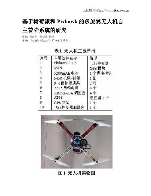 基于树莓派和Pixhawk的多旋翼无人机自主着陆系统的研究