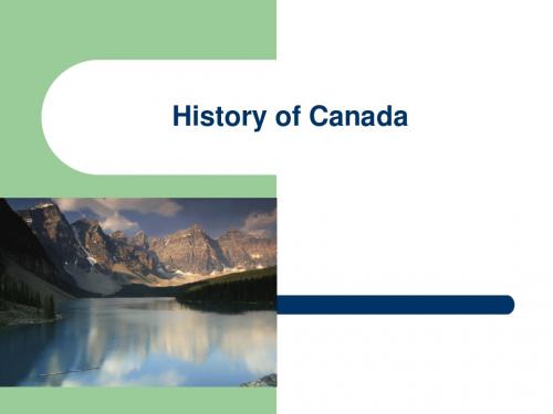 Canada - History解读