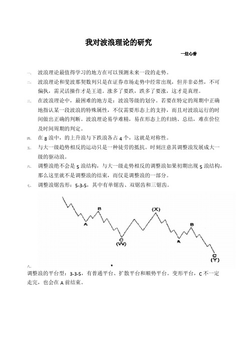 波浪理论研究总结