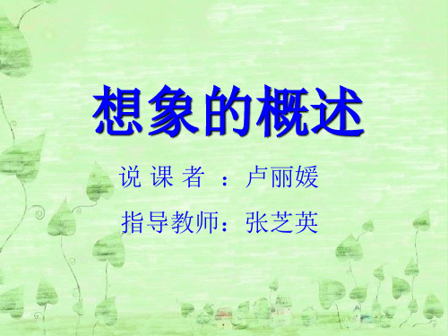 想象的概述(1)(!) (1)