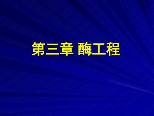 酶工程1中国药科大学生物工程所有课件资料