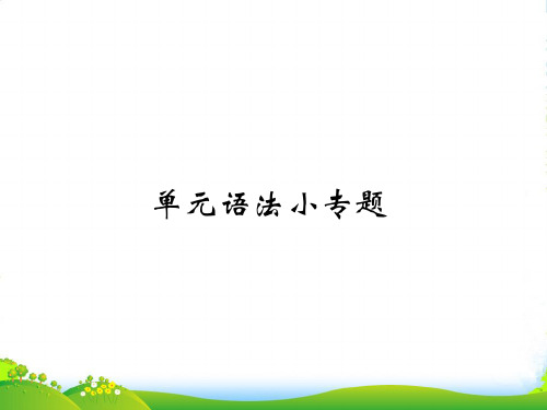 人教九年级英语上册习题课件：unit6 单元语法小专题(共11张PPT)