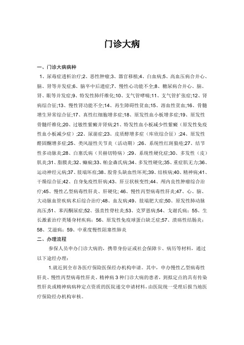 青岛西海岸新区门诊大病办理服务