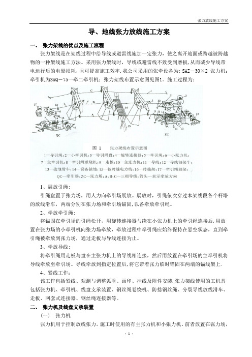 张力放线施工方案