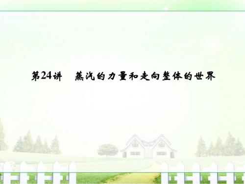 【创新设计】2017版浙江省高考历史《选考总复习》课件专题9走向世界的资本主义市场第24讲