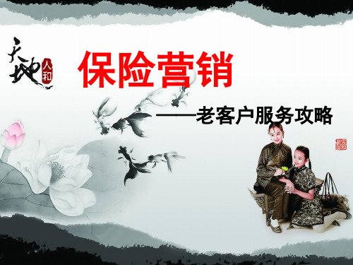 保险营销——老客户服务.
