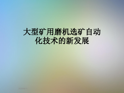 大型矿用磨机选矿自动化技术的新发展