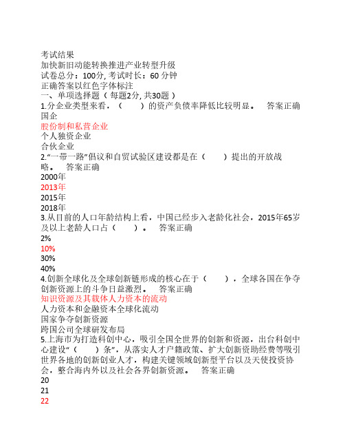 2018职称继续教育题库一
