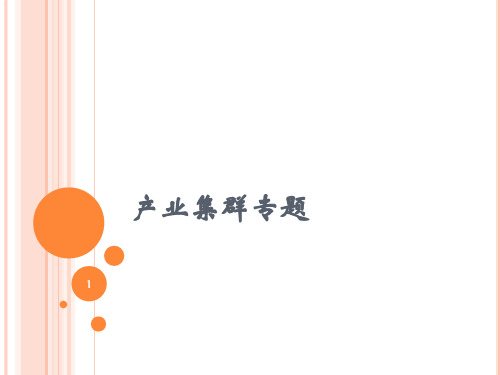 产业集群专题