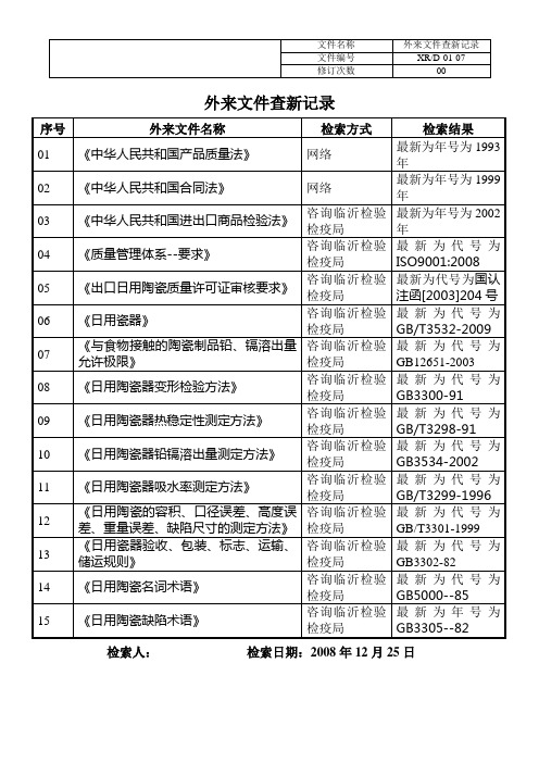 7外来文件查新记录
