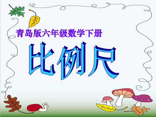 (青岛版)六年级数学下册整理比例尺ppt课件