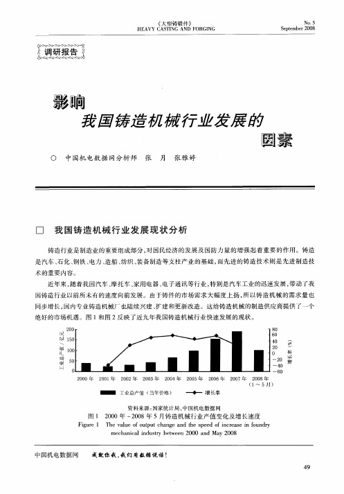 影响我国铸造机械行业发展的因素