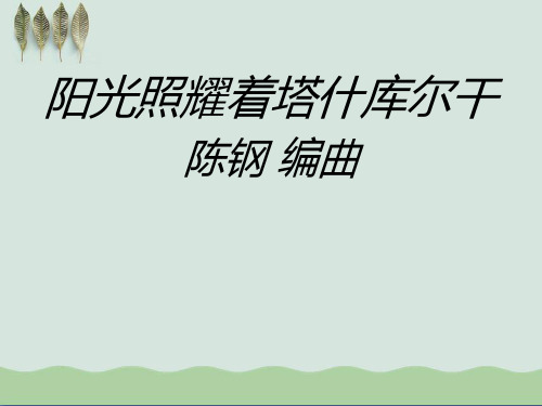 《阳光照耀着塔什库尔干》PPT课件3