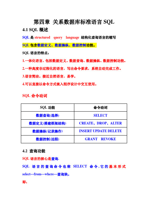 第四章 关系数据库标准语言SQL (2)