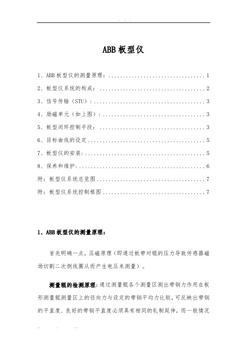 ABB板型仪安装、结构、原理
