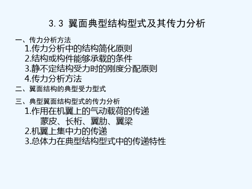 机翼翼面结构分析