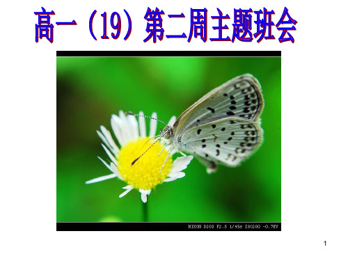 第二周主题班会：高中学习方法指导