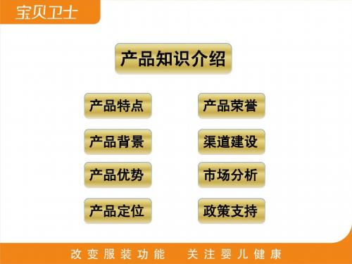 产品知识介绍模板