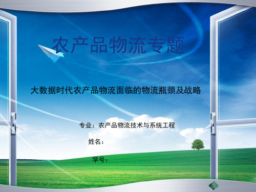 农产品物流专题(课堂PPT)