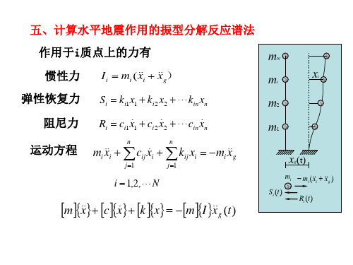 水平地震作用的振型分解反应谱法