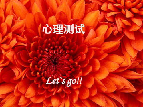 心理测试ppt