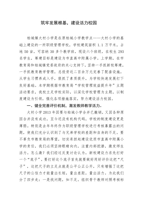 筑牢发展根基,建设活力校园.1doc