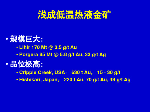 浅成低温热液金矿