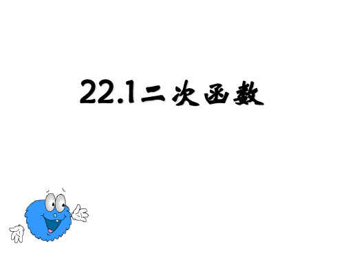 人教版22.1.1二次函数概念课件(人教版九年级下册)(共27张PPT)
