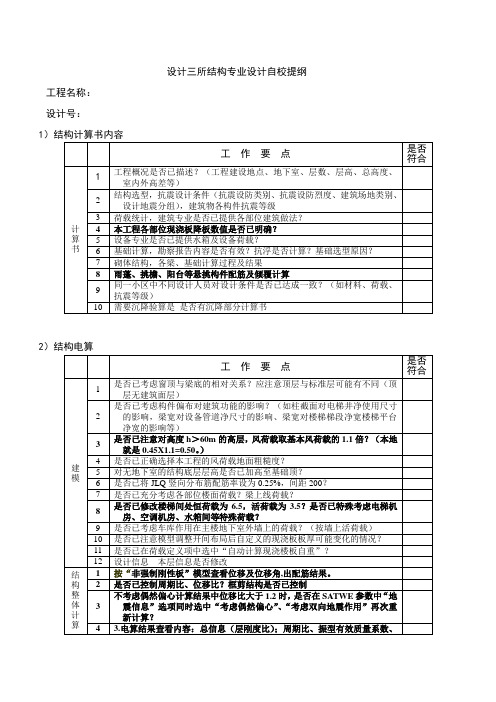 张兴刚结构专业设计自校提纲