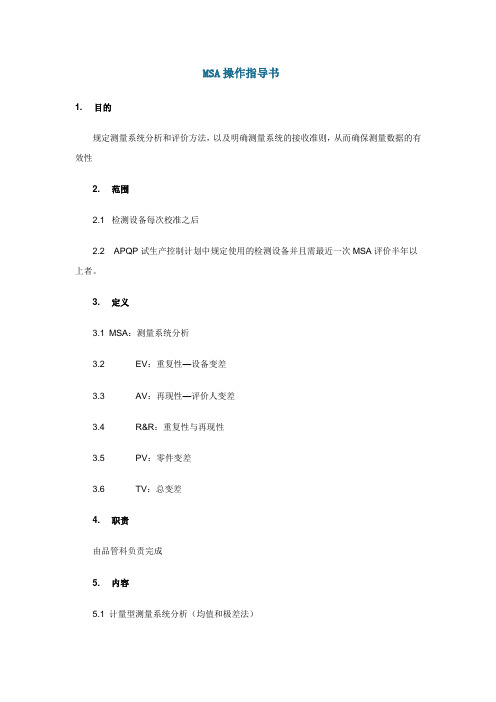MSA操作指导书-