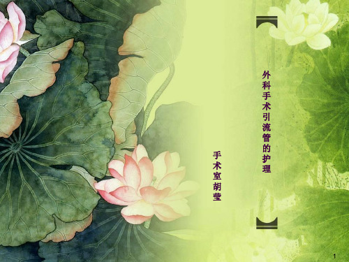外科手术后引流管ppt课件