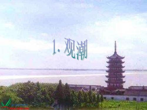 (人教新课标)四年级语文上册课件： 1   观潮