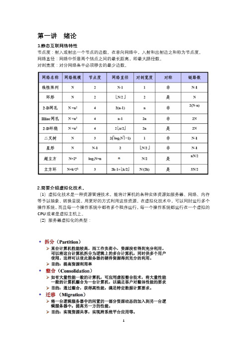 华南理工大学-高性能计算与云计算-复习资料