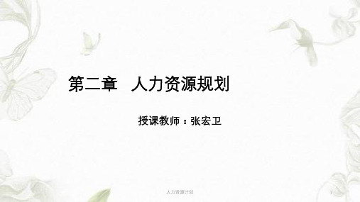 人力资源计划ppt课件