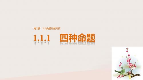 18版高中数学第1章常用逻辑用语1.1.1四种命题课件苏教版选修2_1