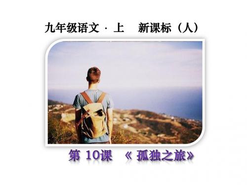 新人教版语文九年级上册第10课《孤独之旅》课件