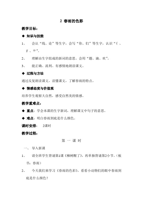 2 春雨的色彩