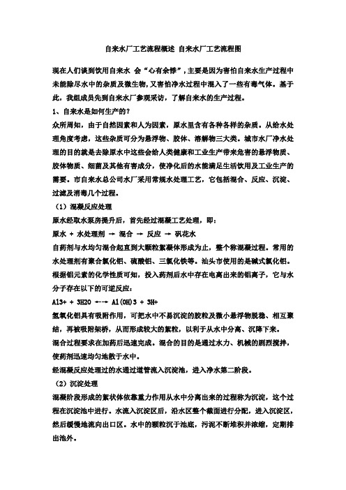 (完整版)自来水厂工艺流程概述_自来水厂工艺流程图