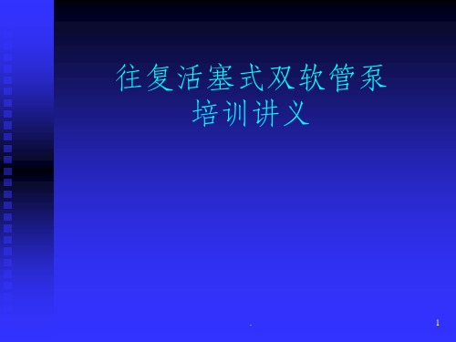 双软管泵技术培训ppt课件