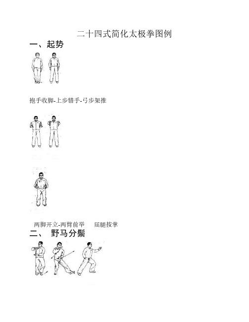 24式太极图谱