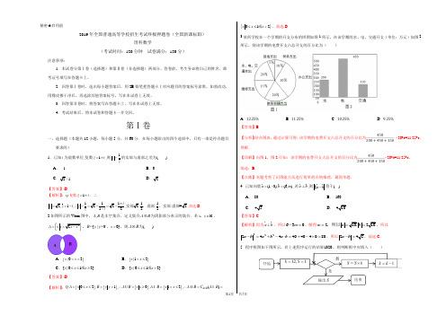 高考数学(理)原创终极押题卷(新课标Ⅲ卷)(解析版)