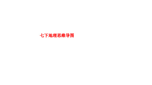 精品课件-七下地理思维导图